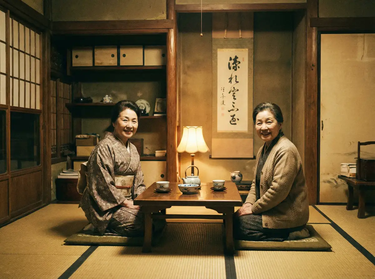 两位优雅的 日韩精品_高清播放_在线观看_日韩精品官网入口 在日式茶室中品茶交谈